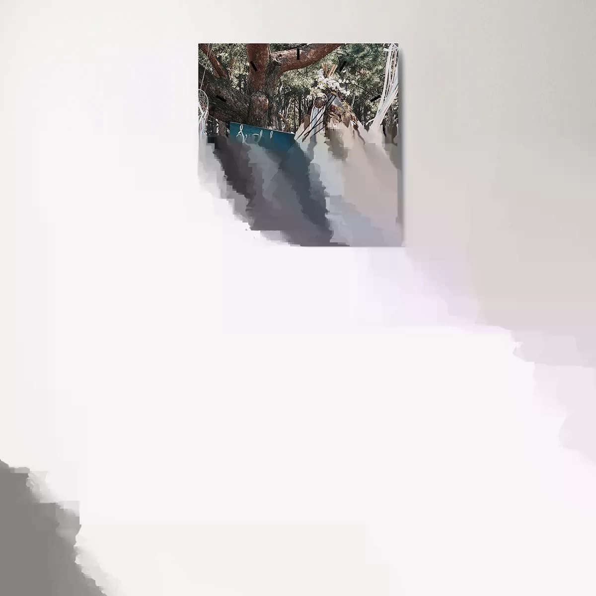 Wandklok - Klok - De liefde bedrijven ... - 30x30 cm