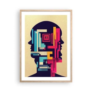 Een poster in een licht eiken lijst - Nieuwe banden - 50x70 cm