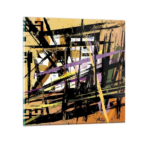 Schilderen op glas - Een scherp snijden - 50x50 cm