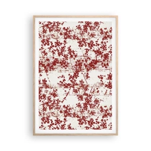 Een poster in een licht eiken lijst - Zoals oud calico - 70x100 cm