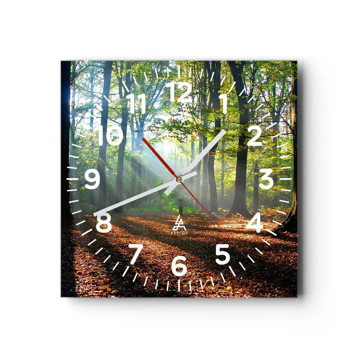 Wandklok - Klok - Lichten en schaduwen - 30x30 cm