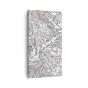 Schilderen op canvas - Een verenwerveling - 55x100 cm