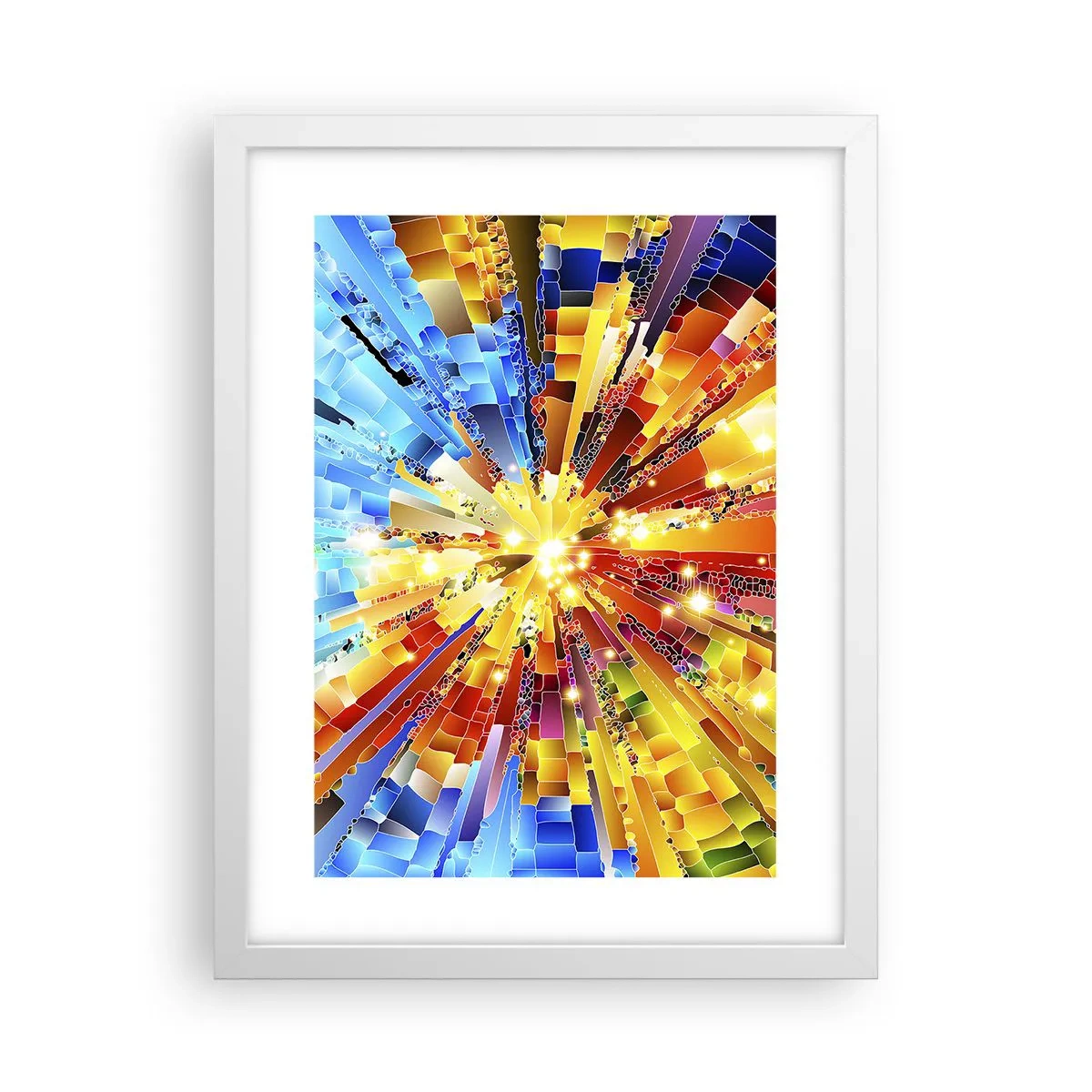 Poster in een witte lijst - In medias res - 30x40 cm