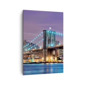 Schilderen op canvas - Al vele jaren de Brooklyn Bridge - 70x100 cm