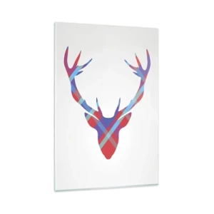 Schilderen op glas - Schotse herten - 80x120 cm