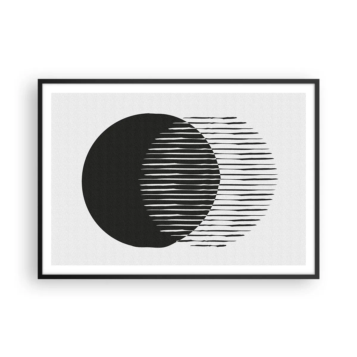 Poster in een zwarte lijst - Zijn alter ego - 100x70 cm