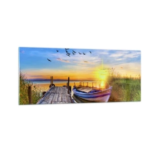 Schilderen op glas - Ik zie je morgen - 100x40 cm