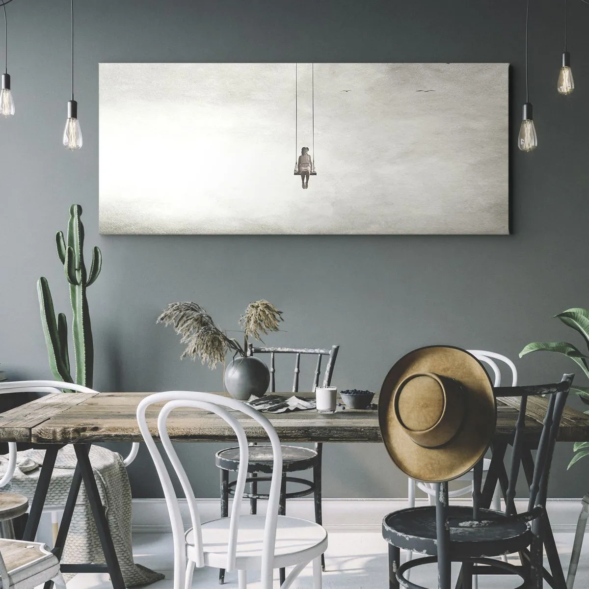Schilderen op canvas - Een kind in ons - 100x40 cm