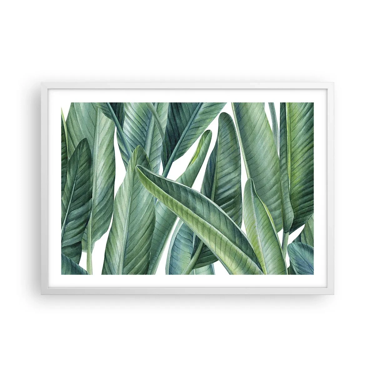 Poster in een witte lijst - Groen zelf - 70x50 cm