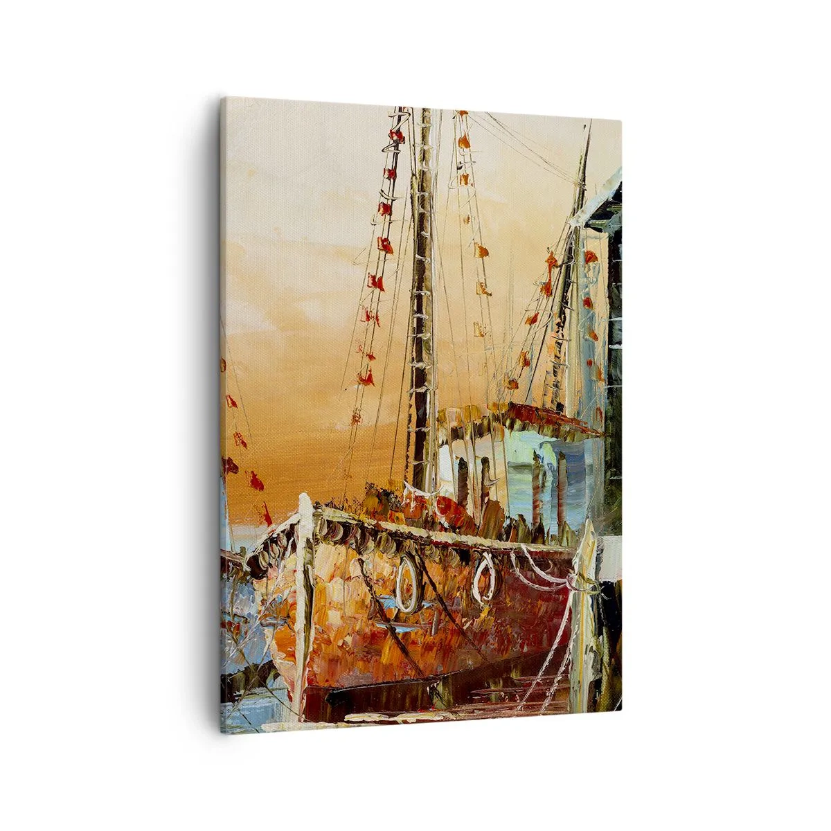 Schilderen op canvas - Een vreedzame terugkeer - 50x70 cm