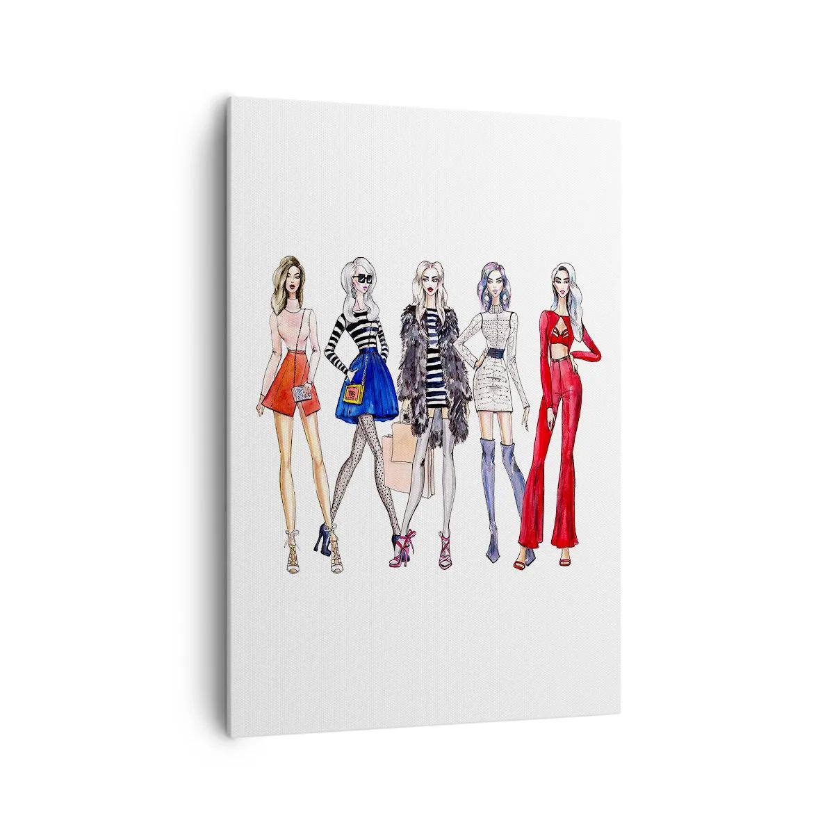Schilderen op canvas - Elke week Fashion Week - 70x100 cm