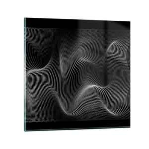 Schilderen op glas - Dans van licht in de ruimte - 50x50 cm