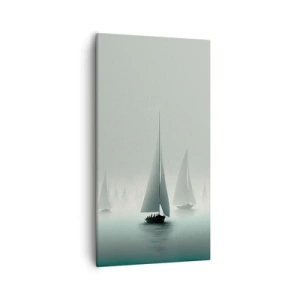 Schilderen op canvas - Van mist gebouwd - 55x100 cm