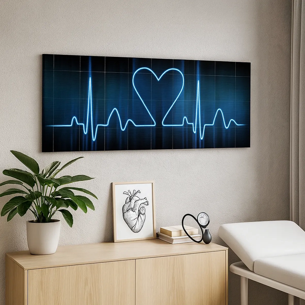 Schilderen op canvas - Op het ritme van het hart - 30x30 cm