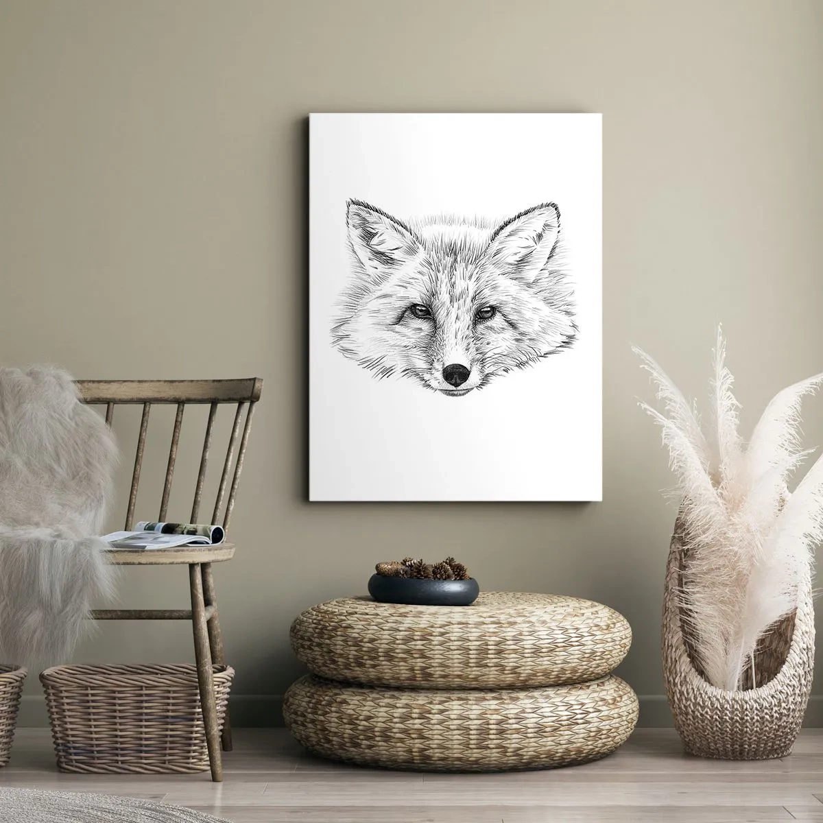 Schilderen op canvas - Kunnen deze ogen liegen? - 50x70 cm