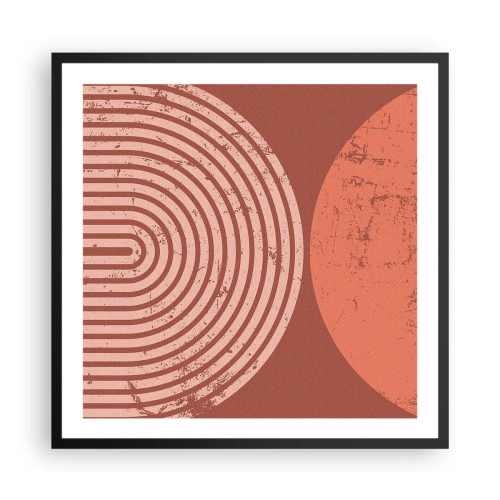 Poster in een zwarte lijst - Een nauwe band - 60x60 cm