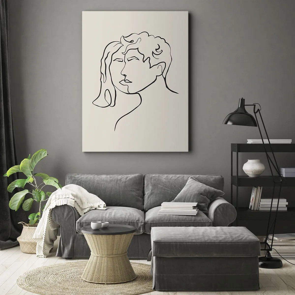 Schilderen op canvas - En er ontstond eenheid - 70x100 cm