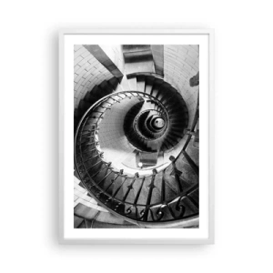 Poster in een witte lijst - Hoger en hoger - 50x70 cm
