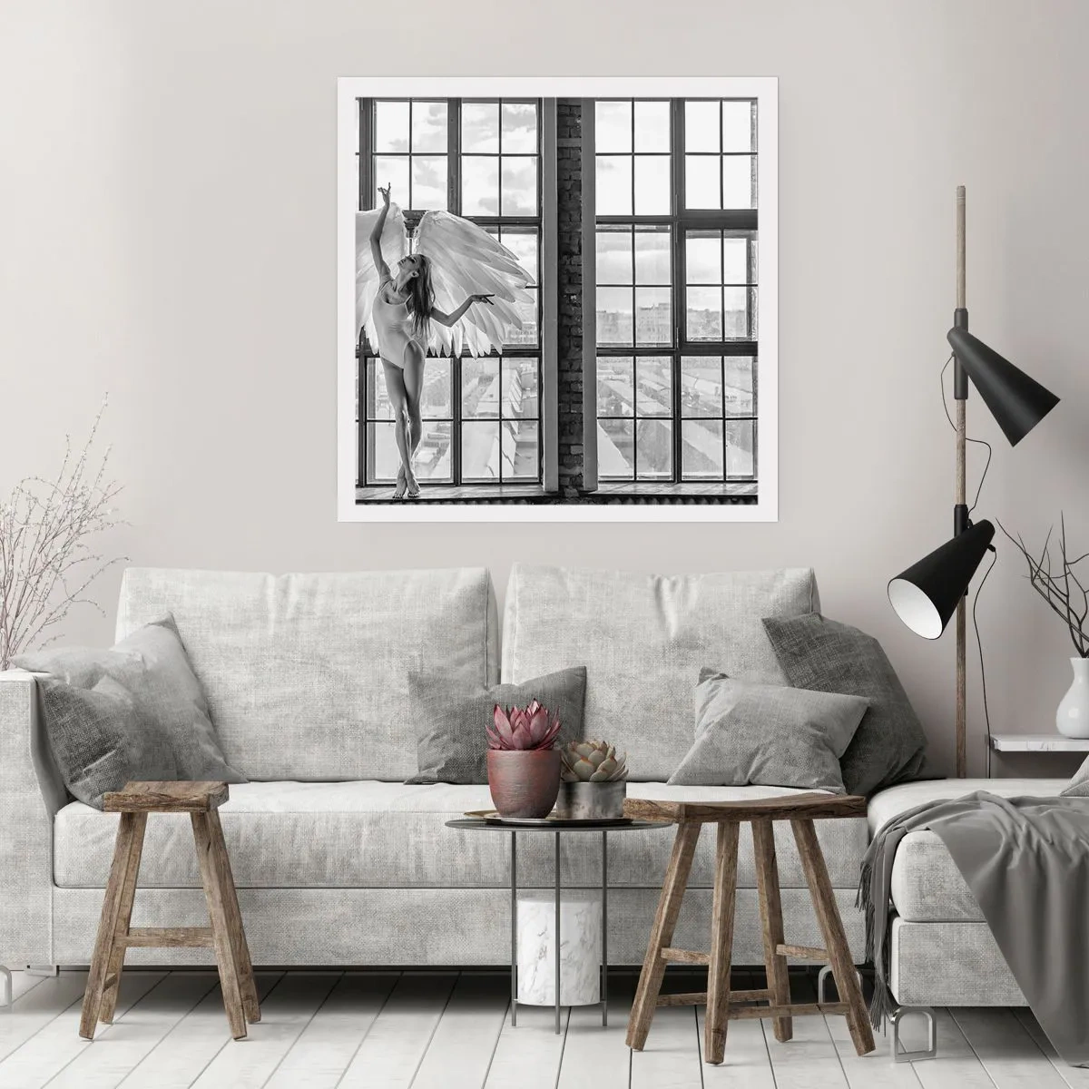 Poster - Stad der Engelen? - 30x30 cm