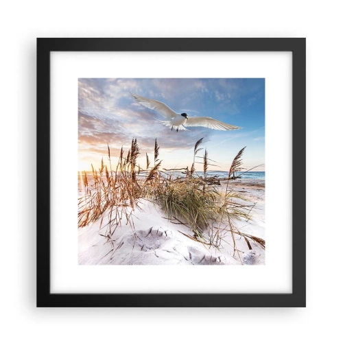 Poster in een zwarte lijst - Wind uit zee - 30x30 cm