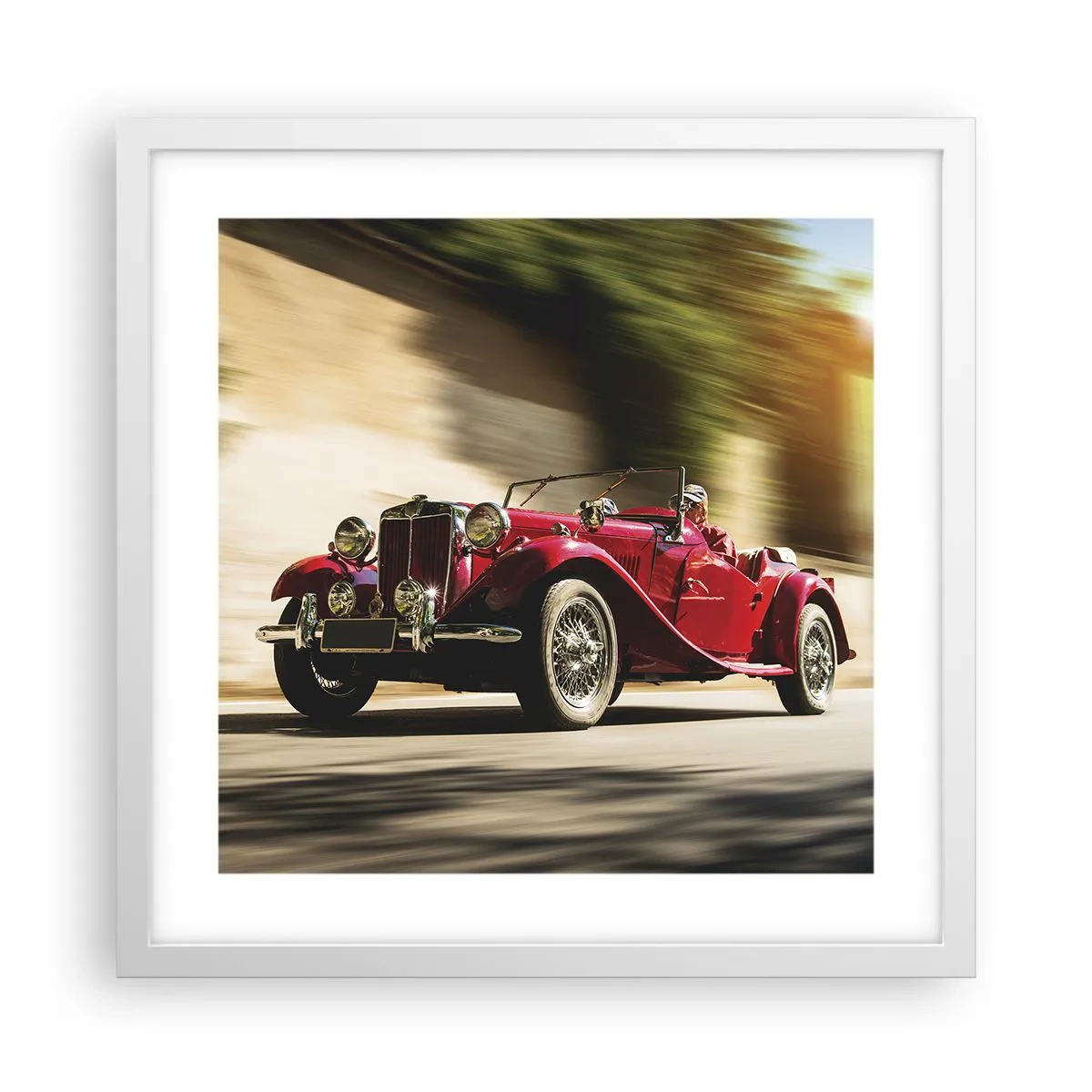 Poster in een witte lijst - Mooier dan Nike van Samothrace - 40x40 cm