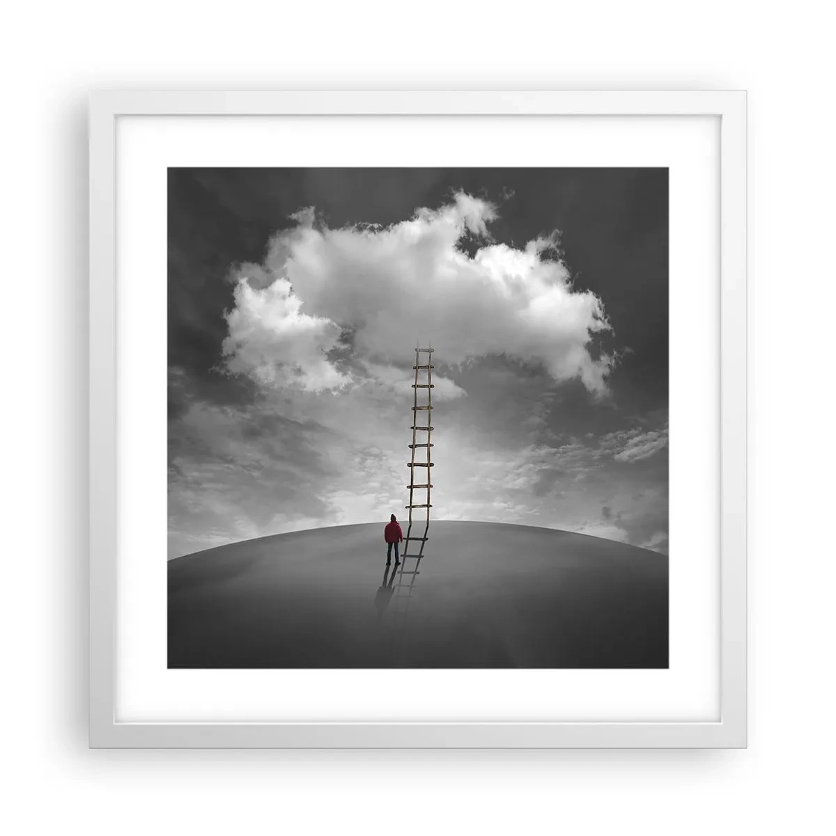 Poster in een witte lijst - Alles is mogelijk - 40x40 cm