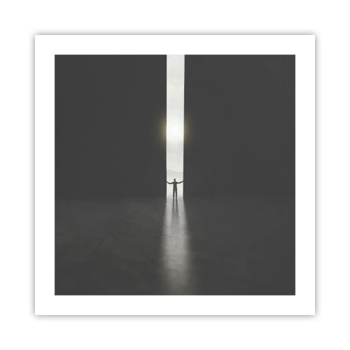 Poster - Een stap naar een mooie toekomst - 50x50 cm