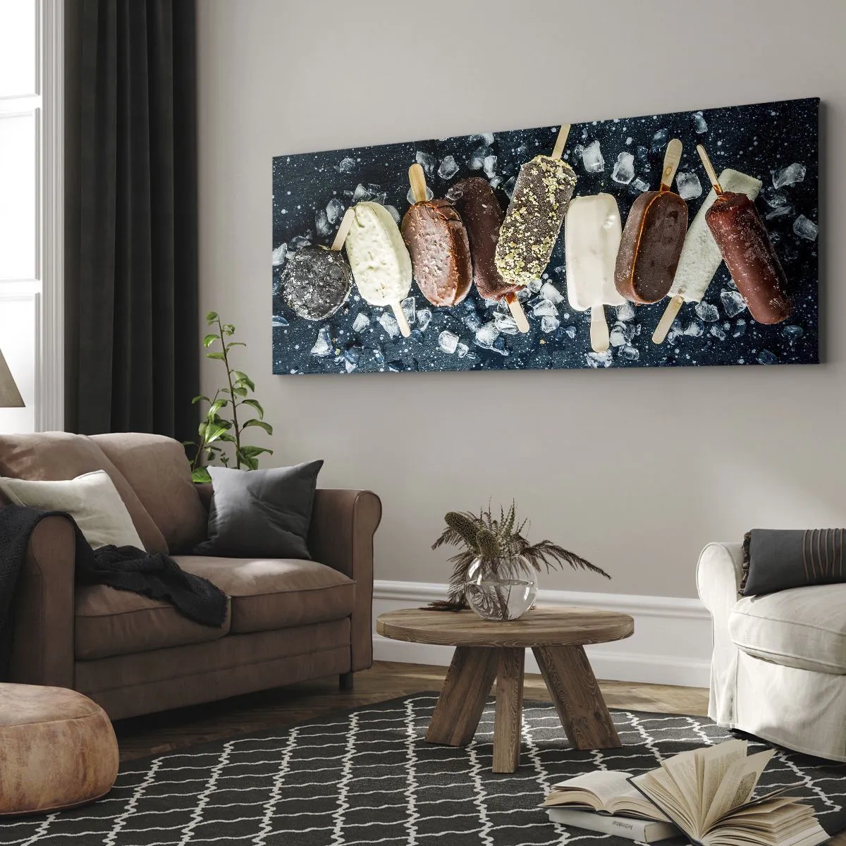 Schilderen op canvas - De smaak van hete zomer - 100x40 cm