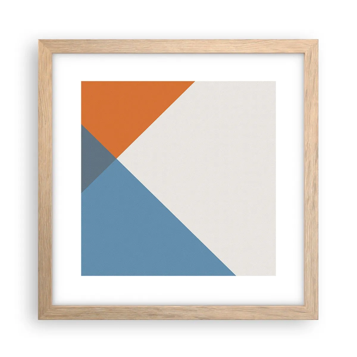 Een poster in een licht eiken lijst - In een hoekje… - 30x30 cm