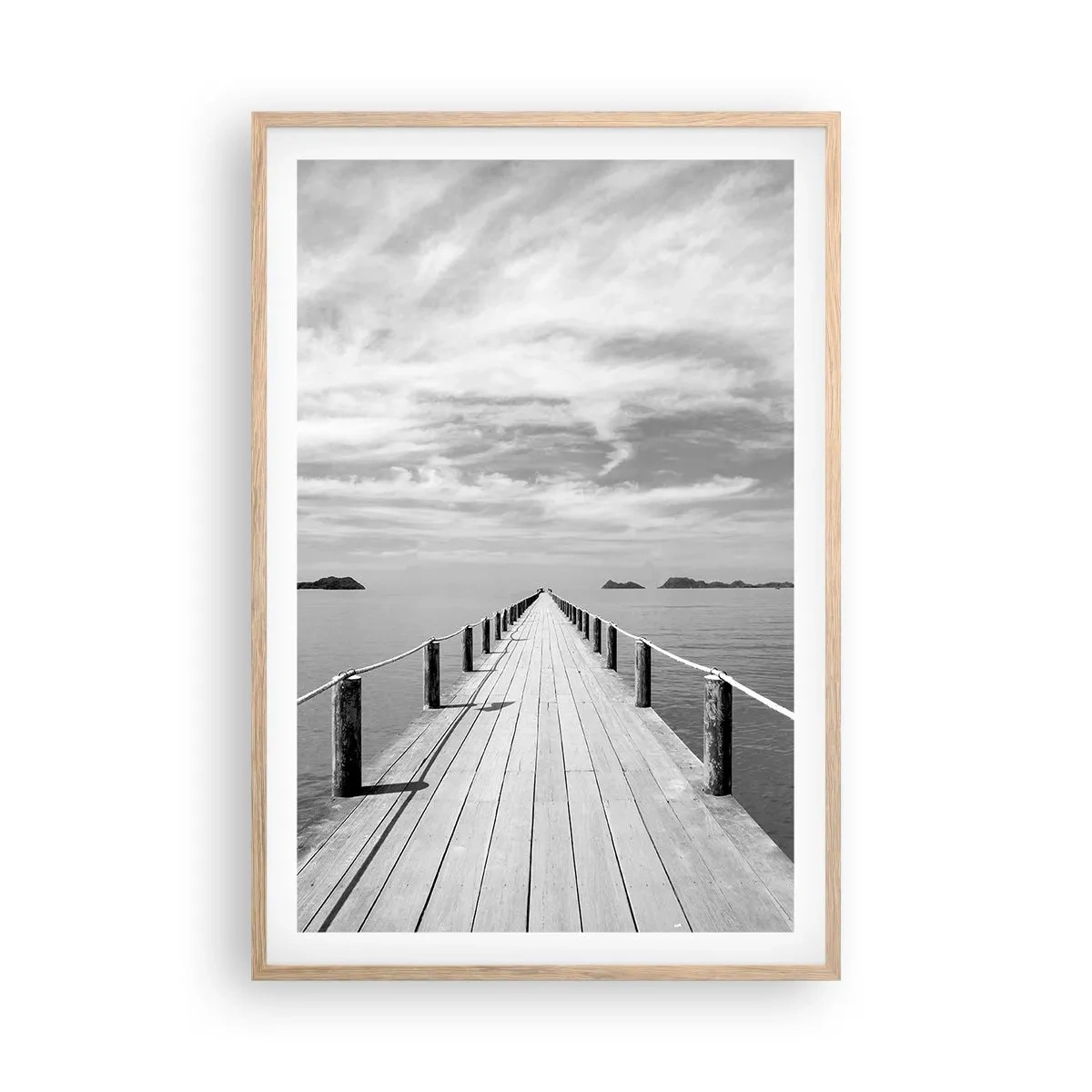 Een poster in een licht eiken lijst - Of misschien een reis... - 61x91 cm