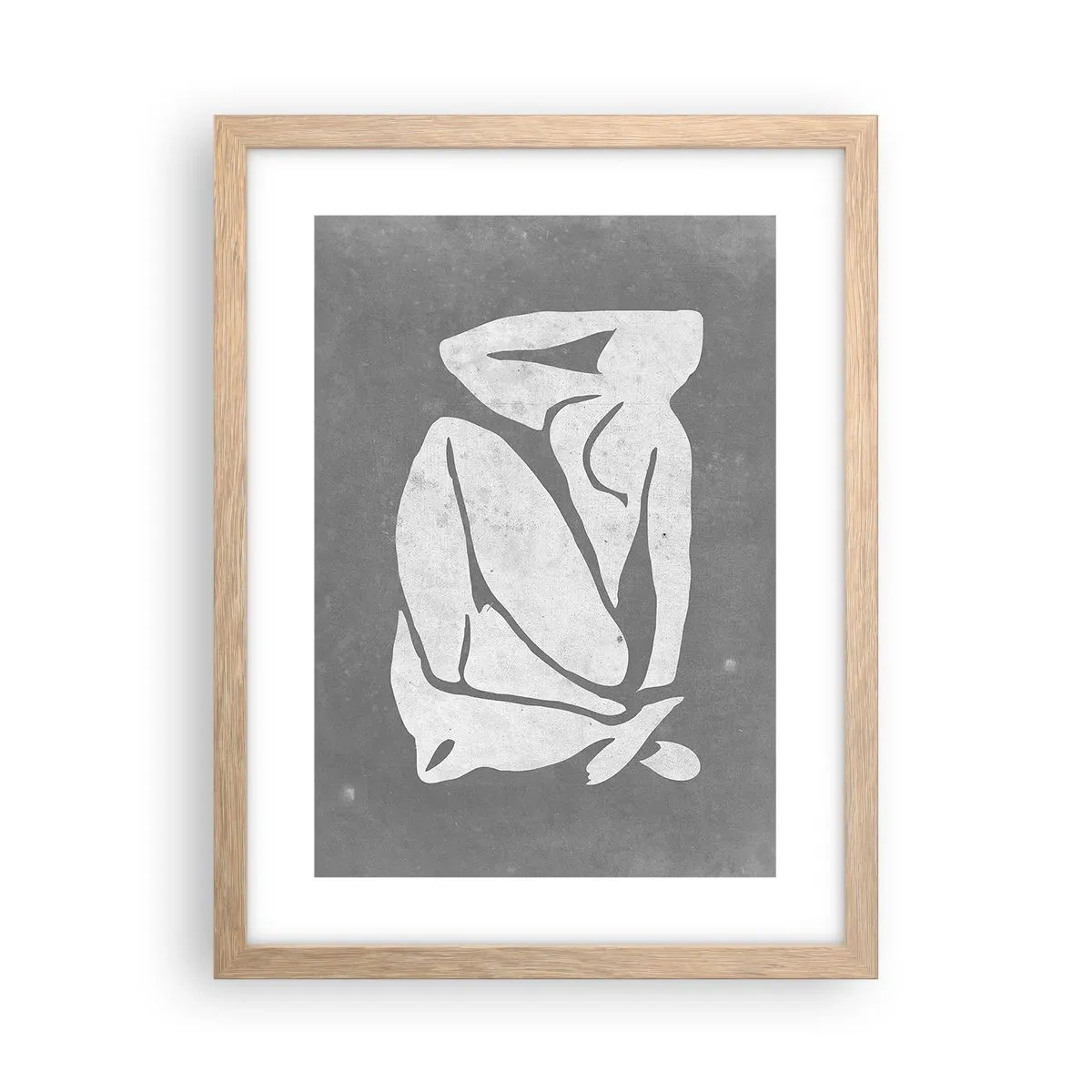 Een poster in een licht eiken lijst - In reflectie - 30x40 cm