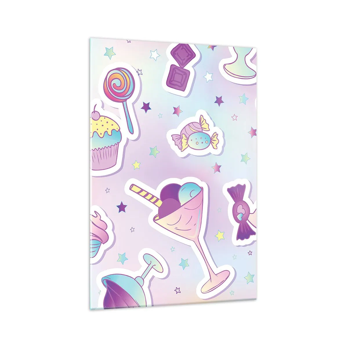 Schilderen op glas - Dat het elke dag een verjaardag zou zijn - 70x100 cm