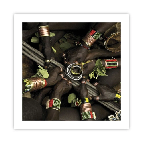 Poster - Wij zijn samen - 50x50 cm