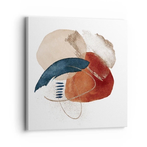 Schilderen op canvas - Ovale compositie - 30x30 cm