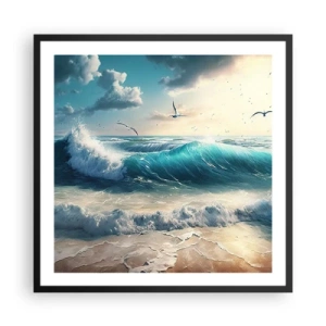 Poster in een zwarte lijst - Ritselt alleen voor jou - 60x60 cm