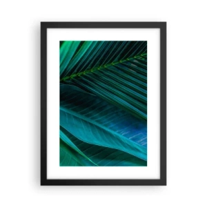 Poster in een zwarte lijst - De anatomie van groen - 30x40 cm