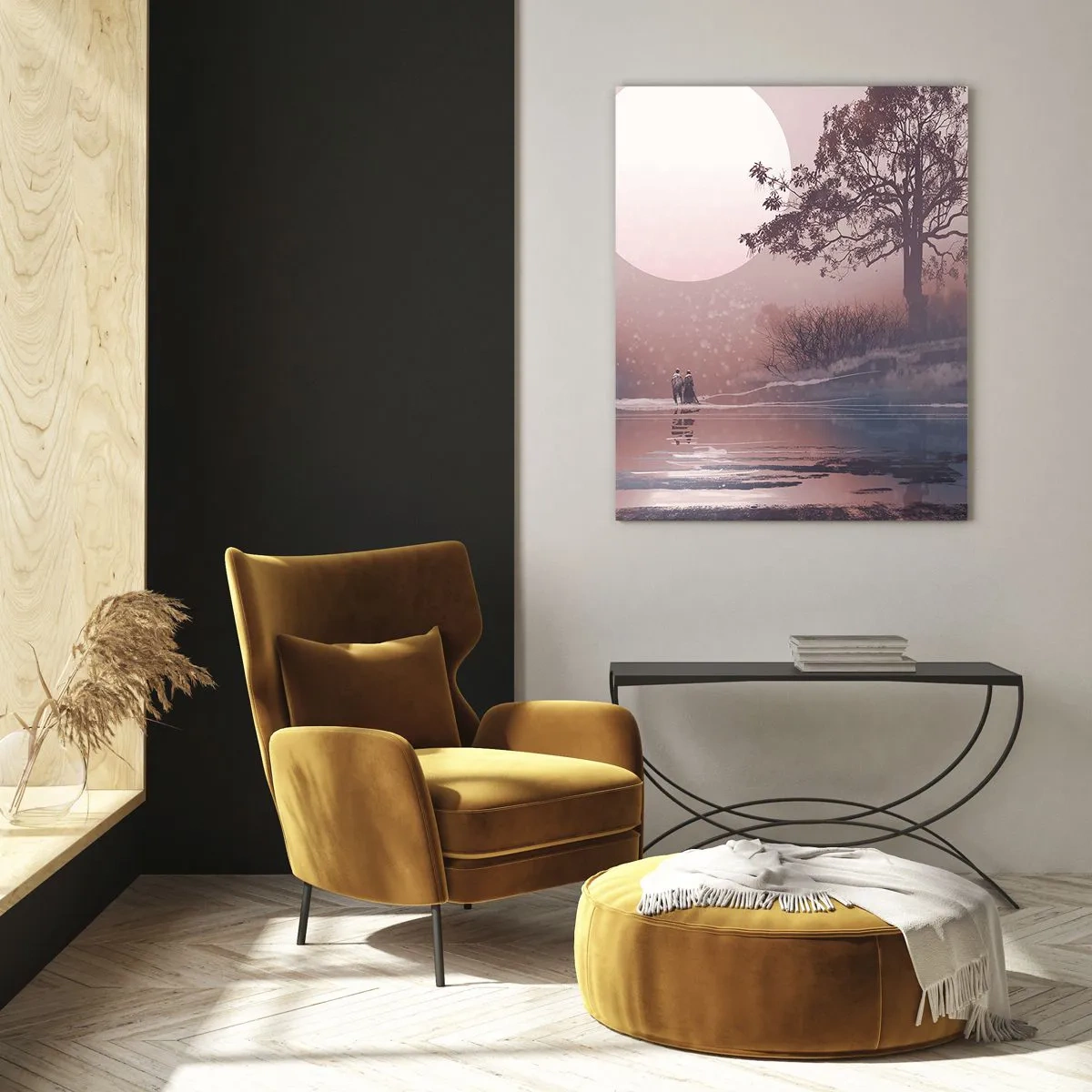 Schilderen op glas - nacht wonderen - 80x120 cm