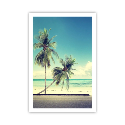 Poster - Tijd om aan je vakantie te beginnen. - 61x91 cm