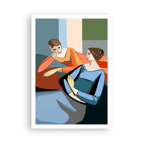 Poster - Een moment van vertrouwen - 70x100 cm