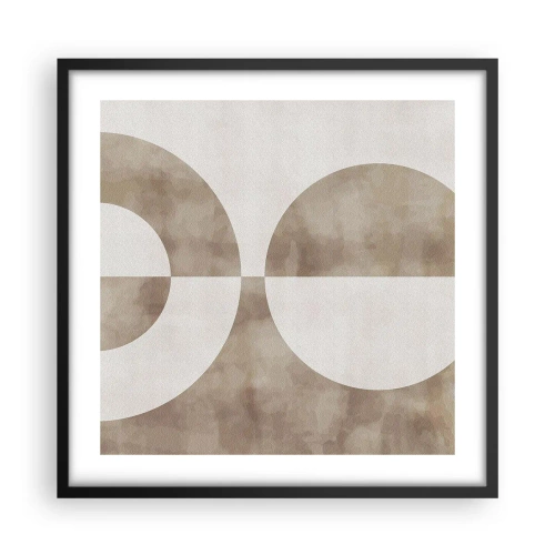 Poster in een zwarte lijst - Gelijkenissen en verschillen - 50x50 cm