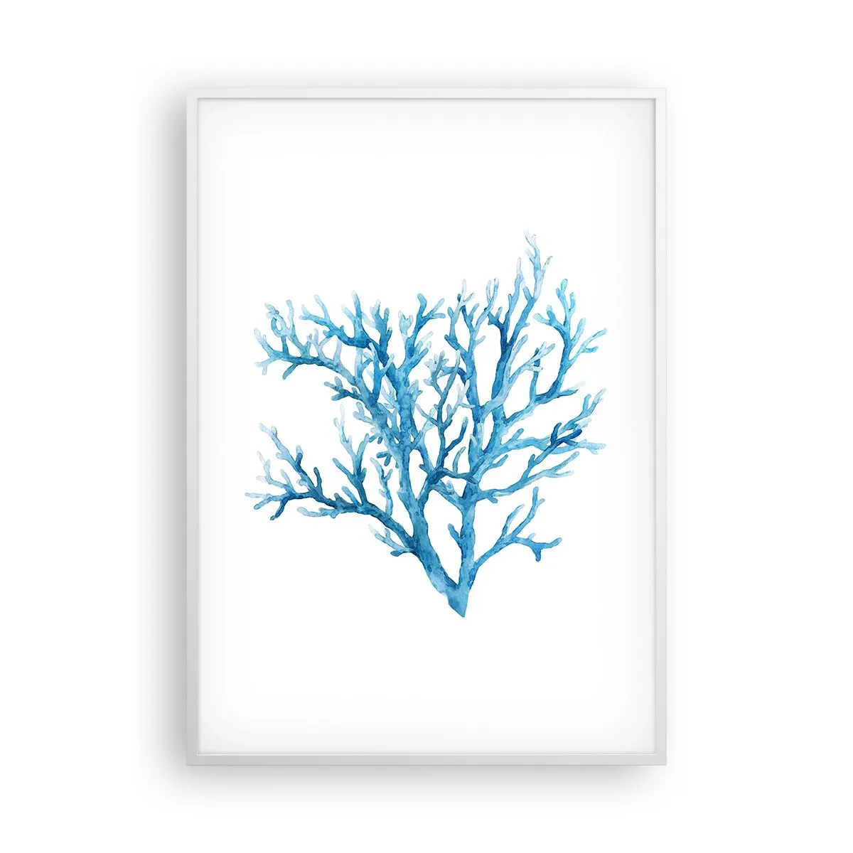 Poster in een witte lijst - Nautische filigraan - 70x100 cm