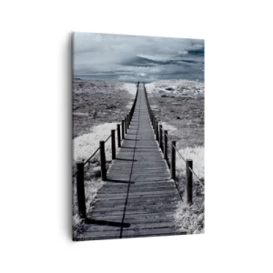 Schilderen op canvas - Recht naar de oever - 50x70 cm