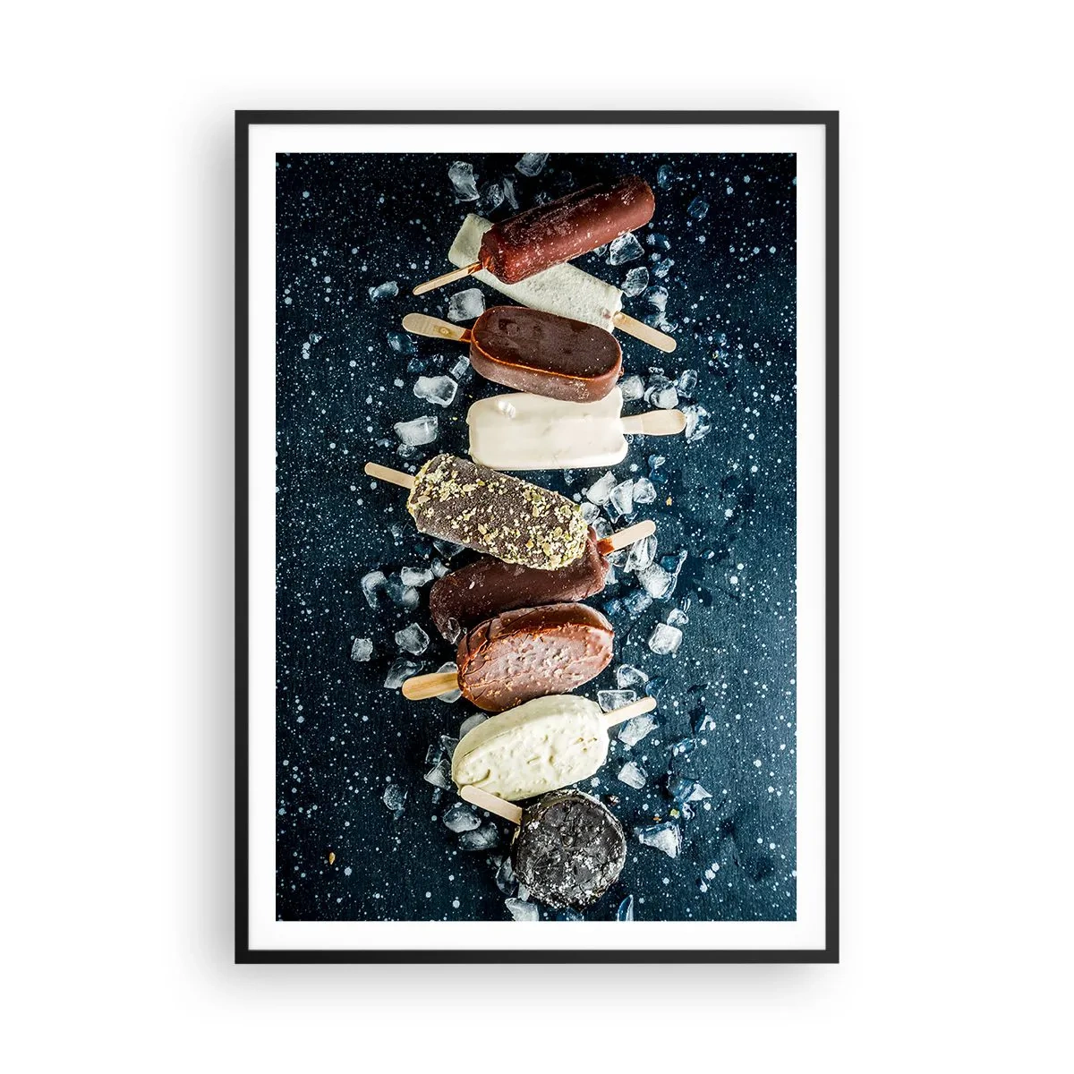 Poster in een zwarte lijst - De smaak van hete zomer - 70x100 cm
