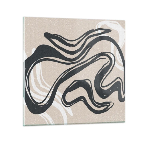 Schilderen op glas - Expressie vermenigvuldigd - 30x30 cm