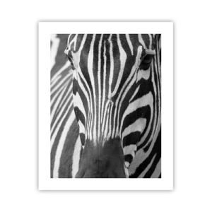 Poster - De wereld is zwart-wit - 40x50 cm