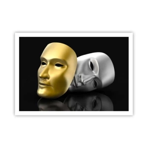 Poster - Het leven is theater - 100x70 cm