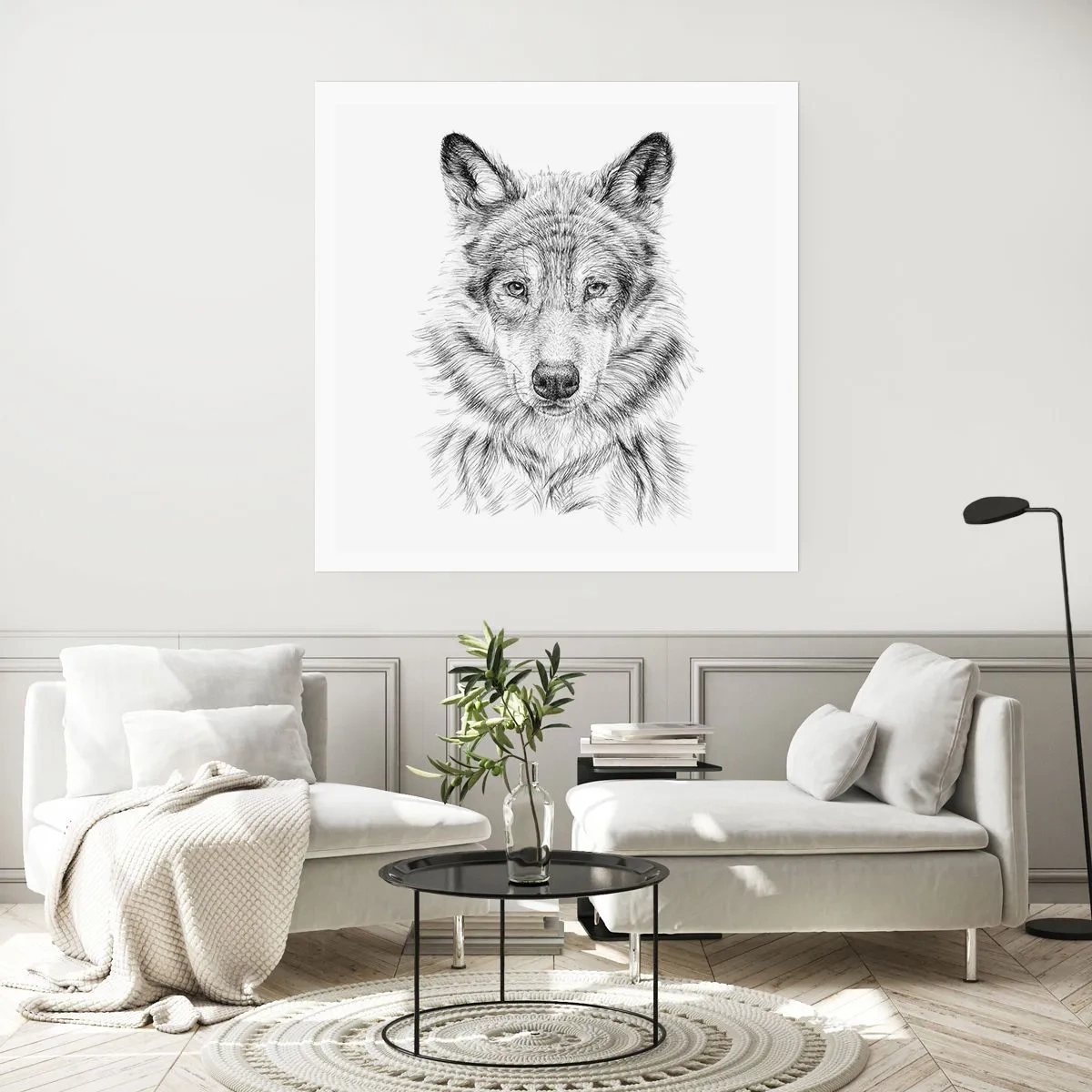 Poster - Een geboren leider - 30x30 cm