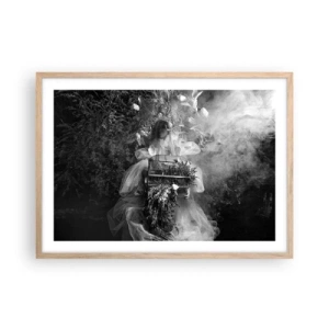 Een poster in een licht eiken lijst - Moeder zelf - Natuur - 70x50 cm