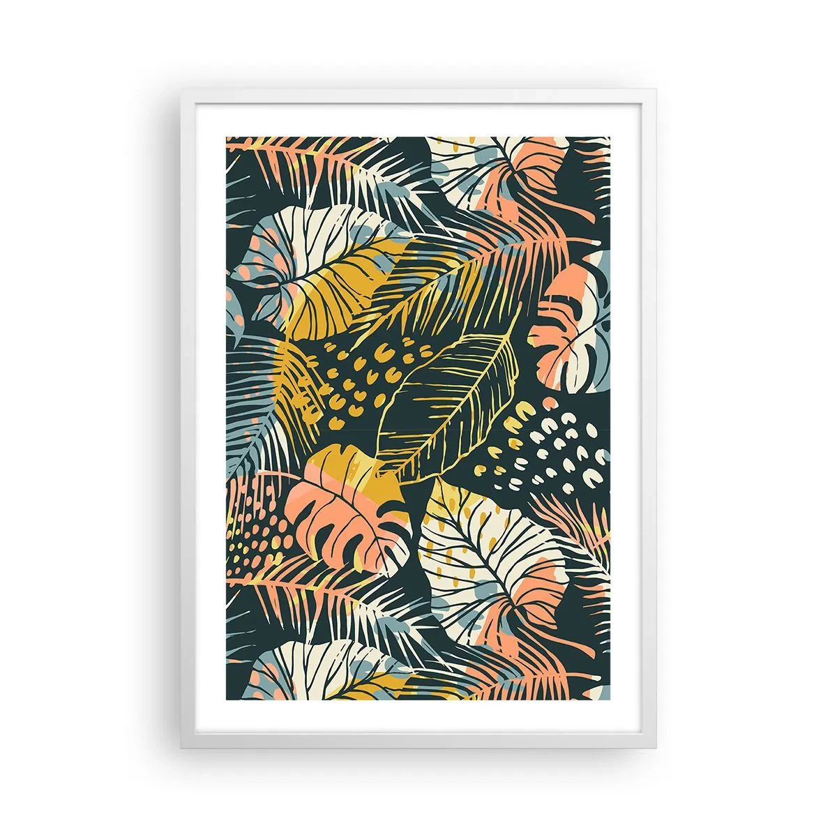 Poster in een witte lijst - Lommerrijke fantasie - 50x70 cm