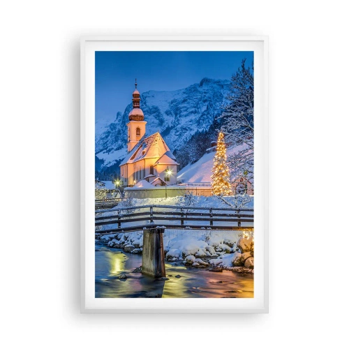 Poster in een witte lijst - Kerstgeest - 61x91 cm